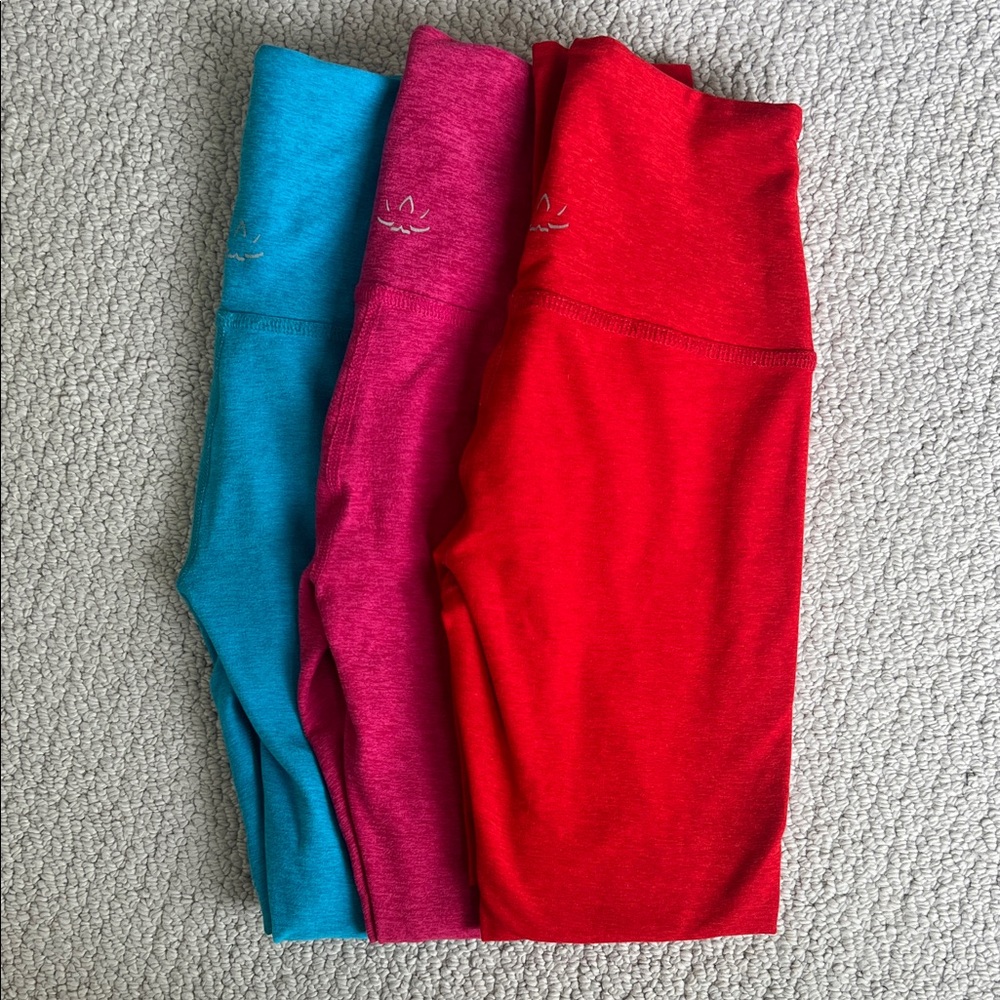 LIKE NEW Beyond Yoga Spacedye High Rise Leggings Lot of 3 size XXS